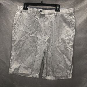 Hiltl Astoria Shorts white with gray striping Men's size 36 Excellent condition